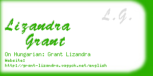 lizandra grant business card